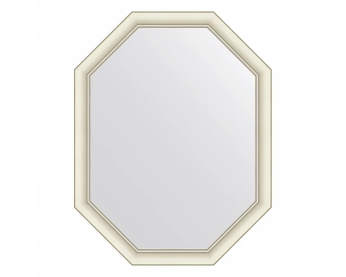 Зеркало настенное Octagon EVOFORM в багетной раме белый с серебром, 71х91 см, BY 7436