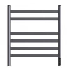 Полотенцесушитель электрический Point Селена PN16856GR П6 500x600, диммер справа, графит премиум