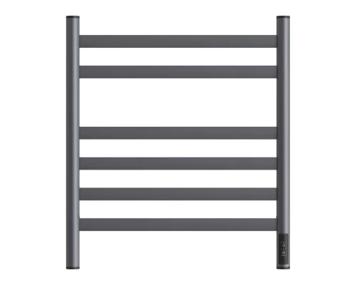 Полотенцесушитель электрический Point Селена PN16856GR П6 500x600, диммер справа, графит премиум