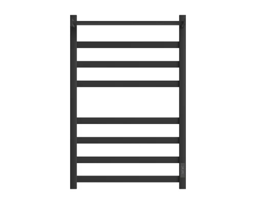 Полотенцесушитель электрический Point Меркурий PN83858PB П7 500x800 с полкой, диммер справа, черный