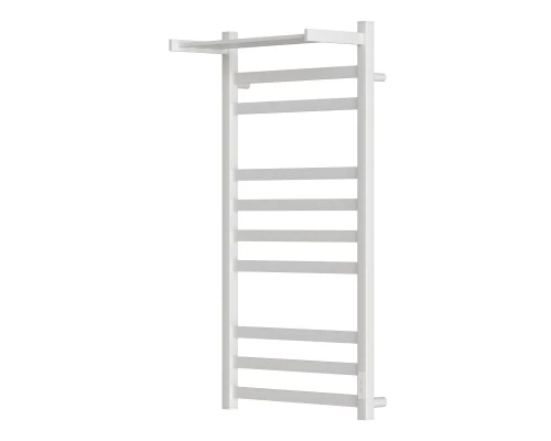 Полотенцесушитель электрический Point Меркурий PN83850PW П9 500x1000 с полкой, диммер справа, белый