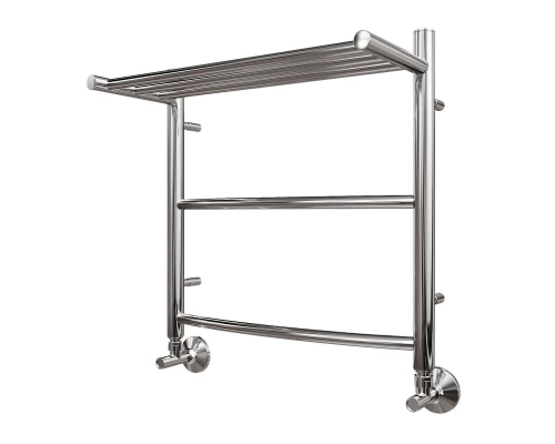 Полотенцесушитель водяной Point Афина PN04155P П2 500x500 с полкой, хром