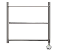 Полотенцесушитель электрический Point Афина PN04155PE П2 500x500 с полкой левый/правый, хром