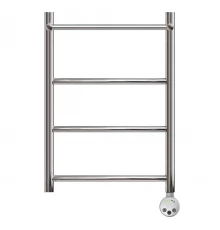 Полотенцесушитель электрический Point Афина PN04156PE П3 500x600 с полкой левый/правый, хром