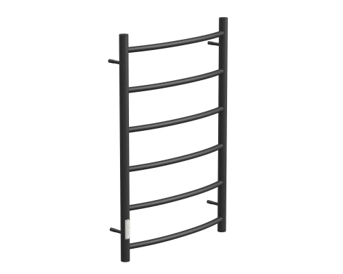 Полотенцесушитель электрический Point Афина PN04758B П6 500x800 диммер слева, черный