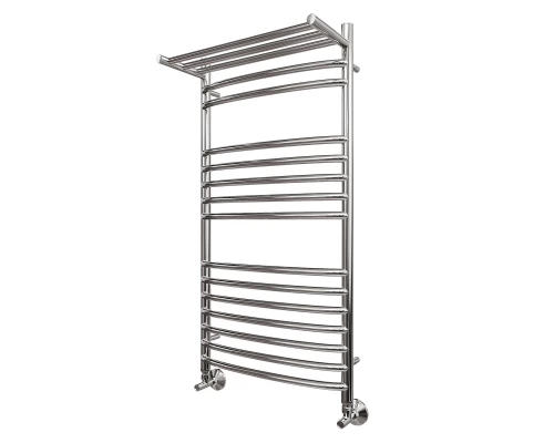 Полотенцесушитель водяной Point Альфа PN05150SP П14 500x1000 с полкой, хром