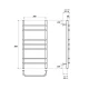Полотенцесушитель электрический Point Венера PN07158E П7 500x800 левый/правый, хром