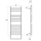Полотенцесушитель электрический Point Нептун премиум PN09150SE П15 500x1000 левый/правый, хром