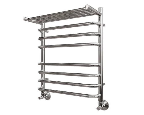 Полотенцесушитель водяной Point Нептун PN09156SP П7 500x600 с полкой, хром