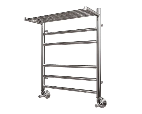 Полотенцесушитель водяной Point Аврора PN10156P П5 500x600 с полкой, хром