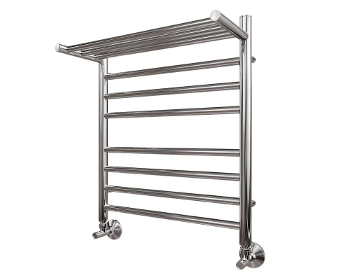 Полотенцесушитель водяной Point Аврора премиум PN10156SP П7 500x600 с полкой, хром