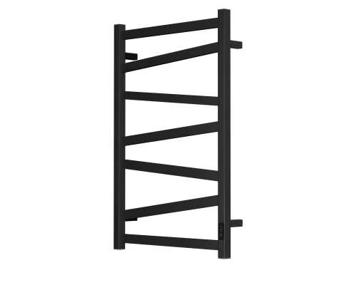 Полотенцесушитель электрический Point Феникс PN15858B П7 500x800, диммер справа, черный