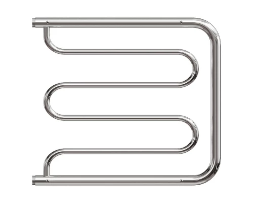 Полотенцесушитель водяной Point PN25667P 600x700 Фокстрот с полкой, хром