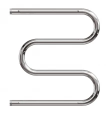 Полотенцесушитель водяной Point PN38557P 500x700 М-образный (1") с полкой, хром