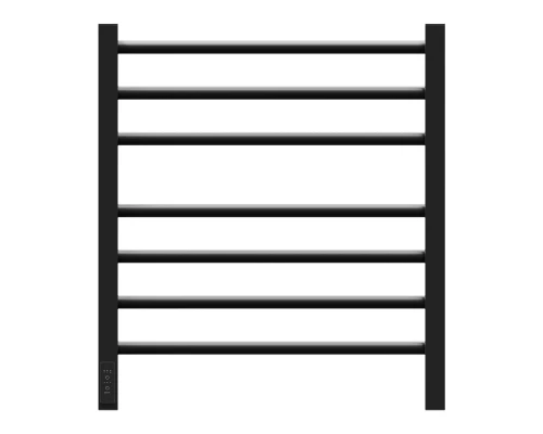 Полотенцесушитель электрический Point Веста PN70756B П7 500x600, диммер слева, черный