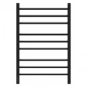 Полотенцесушитель электрический Point Веста PN70758B П9 500x800, диммер слева, черный Полотенцесушитель электрический Point Веста PN70758B П9 500x800, диммер слева, черный