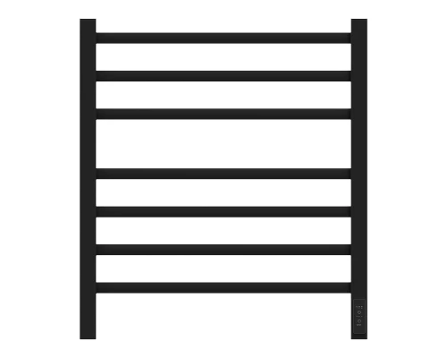 Полотенцесушитель электрический Point Вега PN71856B П7 500x600, диммер справа, черный