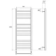Полотенцесушитель водяной Point Меркурий PN83150 П10 500x1000, хром