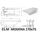 Ванна из литьевого мрамора ES.M Modena 170 х75 см  ES8817005 white