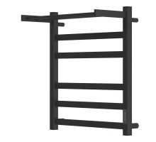 Полотенцесушитель электрический ES.M Merkuriy 8883856PB 500x600 с полкой, диммер справа, черный