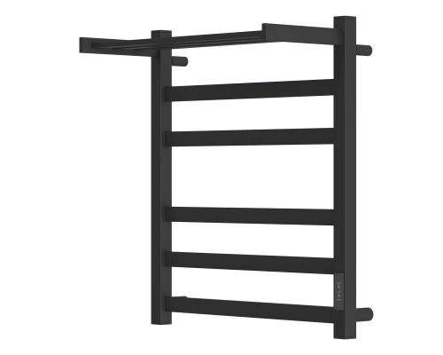 Полотенцесушитель электрический ES.M Merkuriy 8883856PB 500x600 с полкой, диммер справа, черный