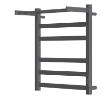 Полотенцесушитель электрический ES.M Merkuriy 8883856PGR 500x600 с полкой, диммер справа, графит