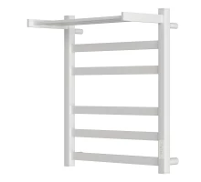 Полотенцесушитель электрический ES.M Merkuriy 8883856PW 500x600 с полкой, диммер справа, белый