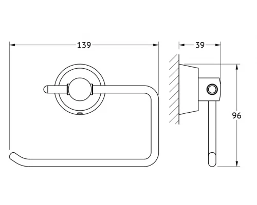 ДЕРЖАТЕЛЬ ТУАЛЕТНОЙ БУМАГИ FBS VIZ 056