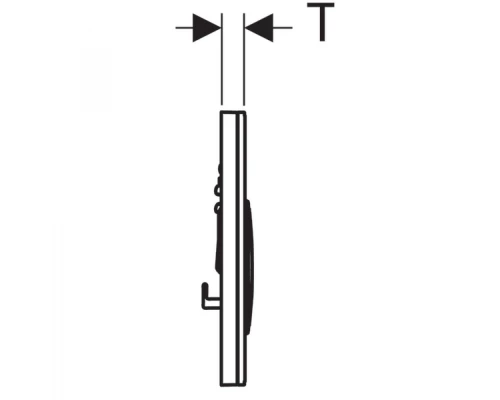Клавиша смыва Geberit Sigma 21 115.650.SI.1, белый
