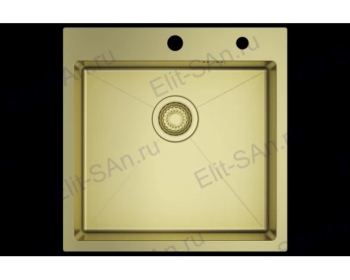 Мойка для кухни с коландером из нержавеющей стали профессиональная Raglo R700.5050G.M золото мат