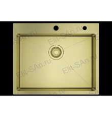 Мойка для кухни с коландером из нержавеющей стали профессиональная Raglo R701.6050G.M золото мат