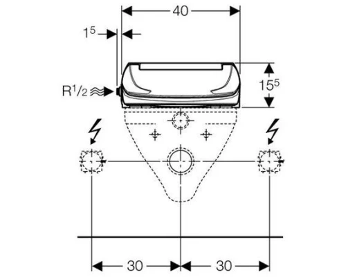 Электронная крышка-биде Geberit Balena 4000 141.100.11.1 (белый)