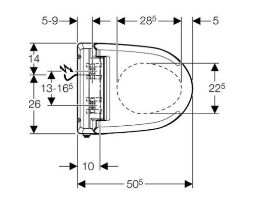 Электронная крышка-биде Geberit Balena 4000 141.100.11.1 (белый)