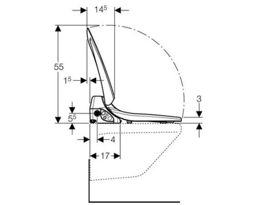 Электронная крышка-биде Geberit Balena 4000 141.100.11.1 (белый)