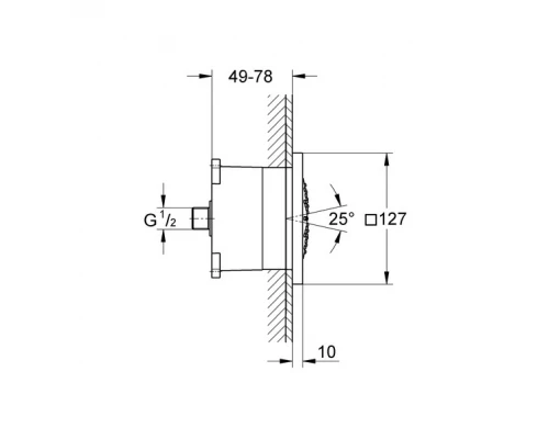 Боковой душ Grohe Rainshower F-Series 5 27251000