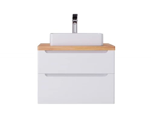 Тумба со столешницей и раковиной ES.M Aneta 80 см, ES01.80.ZP.W подвесная, белый