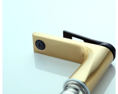 Смеситель на раковину Bronze de Luxe ELEMENT EL02GB матовое золото/черный