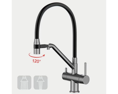 Смеситель для кухни с гибким изливом Gappo G4398-89