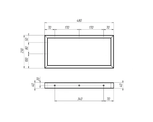Тумба GRUNGE LOFT 80П 1в.я Бетон светлый