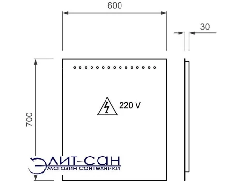 ЗЕРКАЛО VERONA AREA+ 60 AA701