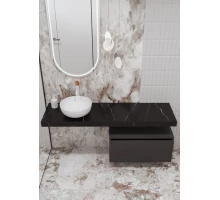 Тумба под столешницу 80см  Armadi Art  FLAT VALLESSI UNO-S Антрацит мат.