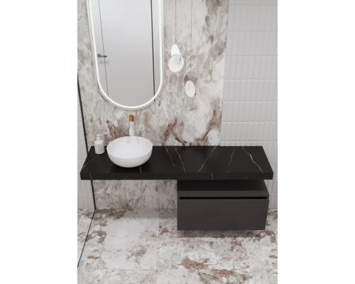 Тумба под столешницу 80см  Armadi Art  FLAT VALLESSI UNO-S Антрацит мат.