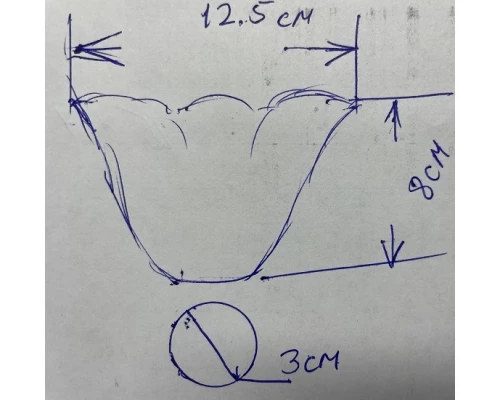 Плафон стеклянный для люстр и светильников ES.M КАЛЛА ES120803