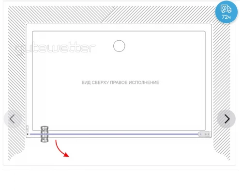 Дверь в душевую нишу LUX DOOR GK-601
