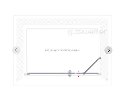 Дверь в душевую нишу LUX DOOR GK-602B 140x200 см, цвет фурнитуры хром блестящий