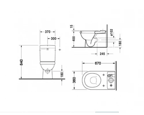 Унитаз-компакт Rihard Knauff Beautik с микролифтом