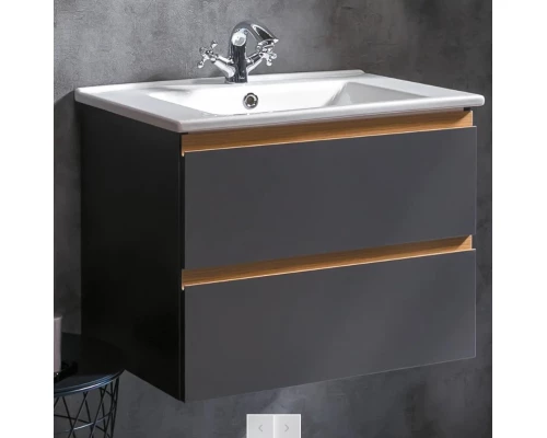 Тумба с раковиной Armadi Art Capolda 65 антрацит