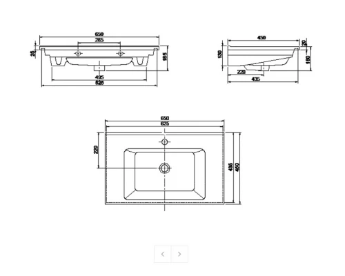 Тумба с раковиной Armadi Art Capolda 65 антрацит