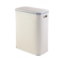 Корзина для белья Geralis CLH-B Ромб беж,.светлый, кант хром, стандартная