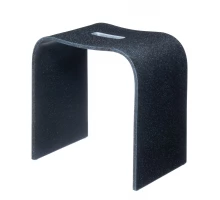 Табурет Geralis арт T-B-V, чёрный с вырезом